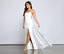 Crepe Chiffon Dress with High Slit