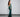 Cross-Detail Satin Mermaid Dress with Ruching Secondary image