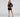 Velvet Skater Dress with Plunging Neckline Secondary image