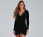 Dance All Night Velvet Wrap Dress - Lady Occasions