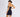 Crepe Square-Neck Mini Dress Secondary image