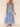 Striped Square-Neck Lace-Up Midi Dress Secondary image