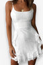 White Ruffled Cami Dress