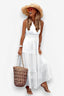 Chiffon Panelled Midi Dress