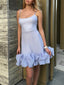 Ruffled Mini Dress with Bustier Details