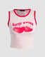 Cotton Stretch-Blend Sleeveless Tank Top