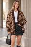 Plus Size Leopard Knit Cardigan