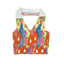 Floral Textured Contrast-Detail Cropped Top