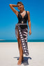 Wrap-Style Floral Three-Piece Swim Set with Print Details