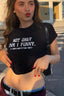 Lettered Cotton Crew-Neck Cropped T-Shirt