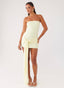 Strapless Mini Dress with Wrap Detail