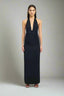 Jersey Maxi Dress with Halter Neckline