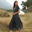 Ruffled Maxi Dress with Waist Tie