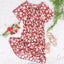 Floral Dress with Off-Shoulder Neckline