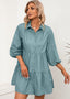 Layered Dress with Button Front
