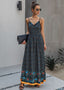 Floral Maxi Dress with V-Neckline