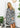 Abstract-Print Polyester Dress with Contrast Details Secondary image