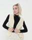 Pocket-Detail Cotton Vest with Long Sleeves