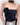 Rose-Detail Floral Off-Shoulder Top Secondary image