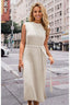 Knit Dress with A-Line Shape