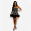 Diamond-Detail Sleeveless Dress
