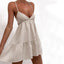 V-Neck Vintage-Inspired Dress with Pleats