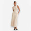 Slim-Fit Crew-Neck Sleeveless Maxi Dress