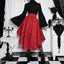 Pleated Bodice Antique Skirt red / S
