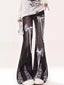 Dark Gothic Flare Denim Trouser Black / S
