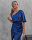 Silk Dress with Pleats