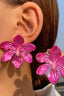 Petal-Shaped Earrings in a Solid Color