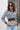 Houndstooth Knit V-Neck Cropped Top Secondary image