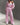 Knit Pink Two-Piece Pants Set with Zip Detail Secondary image