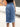 Denim Cotton Midi Skirt with Slit Detail Secondary image