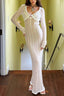 Lace Two-Piece Set with V-Neckline