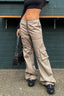 Pocket-Detail High-Rise Pants with Cargo Styling