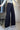Striped Blue Wide-Leg Jeans with Panel Details Secondary image