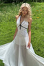Floral Polka-Dot Maxi Dress with Open Back