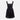Sleeveless Solid-Color Mini Dress in Black Secondary image