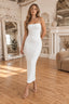 Summer Black Spaghetti Strap Backless Solid Sleeveless Elegant Party Bodycon Dress