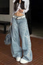 Vintage-Inspired Printed Boyfriend Jeans