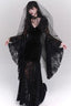 Vintage-Inspired Halloween Dress with Gothic Styling