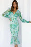 Floral Puff-Sleeve Dress