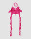 Wing-Graphic Polyester Top with Slit Detail