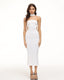 Strapless Polyester Dress with Halter Neckline