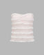 Lace Strapless Top with Ruffle Details