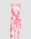 Stretch-Blend Polyester Wrap-Style Mini Dress