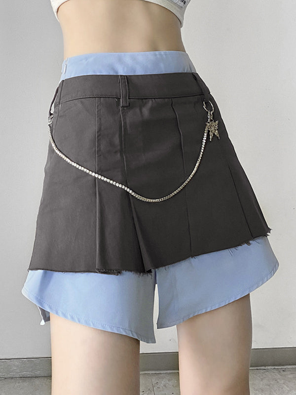 A-line Skirt with Simple Stitching