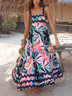 Cami Maxi Dress with Print Details