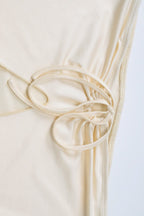 Cropped Fitted Skirt Set with Strapless Neckline